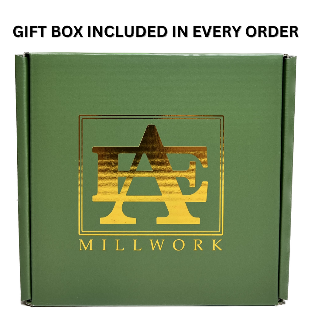 Wenge & Maple Wood Coasters End Grain Set of 4 with Base