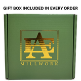 Wenge & Maple Wood Coasters End Grain Set of 4 with Base