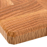 Oak & Maple Wood Coasters End Grain Set of 4 with Base