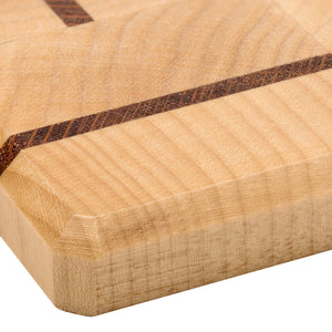 Maple & Lace Wood Coasters End Grain Set of 4 with Base