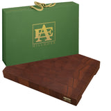 Brooklyn Cutting Board Mahogany Wood End Grain at A & E Luxury Home