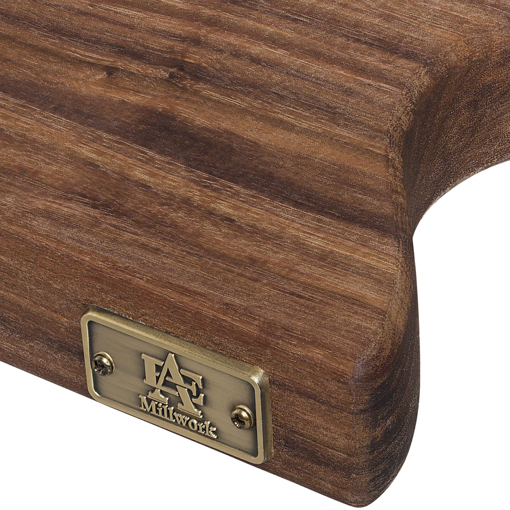 Elsa Cutting Board Walnut Wood Edge Grain Handmade Handled