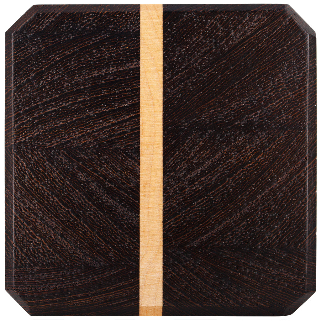Wenge & Maple Wood Coasters End Grain Set of 4