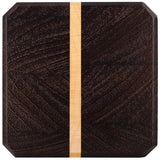 Wenge & Maple Wood Coasters End Grain Set of 4