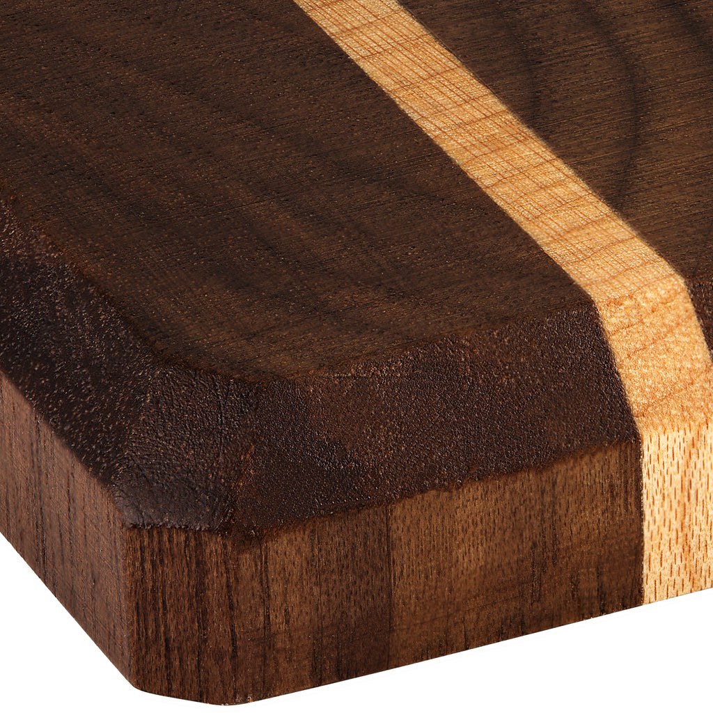 Walnut & Maple Wood Coasters End Grain Set of 4 with Base