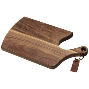 Elsa Cutting Board Walnut Wood Edge Grain Handmade Handled