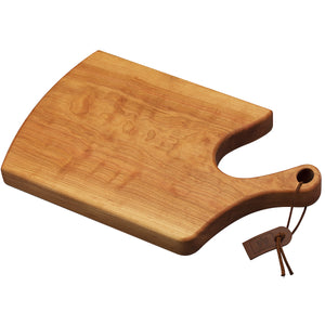 Kennedy Cutting Board Cherry Wood Edge Grain Handled at A & E Luxury Home