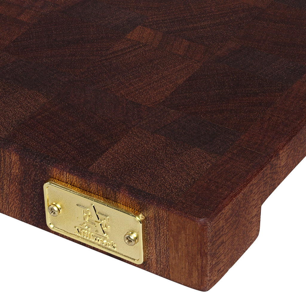 Collette Cutting Board Mahogany Wood End Grain