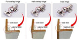 Slim Frame Hinge – Half Overlay