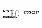 Glass Shelf Front Frame Profile | LTSG-2117 | 3500 mm | Black