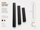 Glass Shelf Side Frame Profile — Modular Wardrobe System