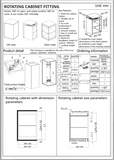 G400 Right-Angle Rotating Cabinet Hardware System