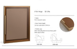 Glass Wardrobe Door Panel | Frosted, Smoked or Clear | Framed & Frameless | Full Hardware Included | AE Luxury Home