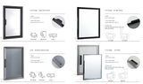 Glass Wardrobe Door Panel | Frosted, Smoked or Clear | Framed & Frameless | Full Hardware Included | AE Luxury Home