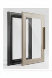 Glass Wardrobe Door Panel | Frosted, Smoked or Clear | Framed & Frameless | Full Hardware Included | AE Luxury Home