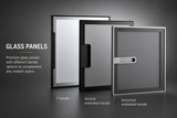Glass Wardrobe Door Panel | Frosted, Smoked or Clear | Framed & Frameless | Full Hardware Included | AE Luxury Home