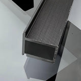 Slim Glass Door Frame Profile – Rubber Gasket Slot | 20mm Slim Frame, with Rubber Slot, 3300mm,2.5mm thickness
