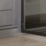 3-Way Adjustable Hidden Hinge — Narrow-Frame Glass Door