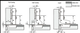 3-Way Adjustable Hidden Hinge — Narrow-Frame Glass Door