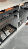 Pull-Out Pants Rail w/ Jewelry Tray | Organizer for Wardrobe & Cabinet | AE Luxury Home