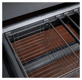 Sliding Wire Basket with Trouser Rack | Organizer for Wardrobe & Cabinet | AE Luxury Home