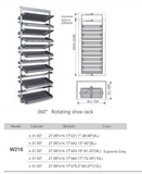 360° Rotating Shoe Rack | Organizer for Wardrobe & Cabinet | AE Luxury Home