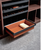 Leather Wardrobe Sliding Basket