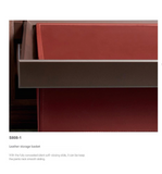 Leather Wardrobe Sliding Basket