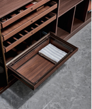 Wardrobe Sliding Wooden Basket | Organizer for Wardrobe & Cabinet | AE Luxury Home