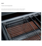 Metal Basket with Pant Rail | Organizer for Wardrobe & Cabinet | AE Luxury Home