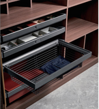 Supreme Grey Wardrobe Starter Bundle — Tier 1 | Pants Rail, Shoe Rack & Metal Basket | 3-SKU Kit | AE Luxury Home