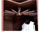 2-Layer Rotating Corner Cabinet Basket Organizer