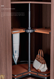 2-Layer Rotating Corner Cabinet Basket Organizer