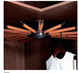 2-Layer Rotating Corner Cabinet Basket Organizer