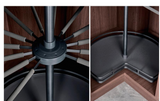2-Layer Rotating Corner Cabinet Basket Organizer