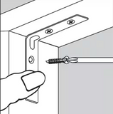 Corner Bracket for Modular Closet Systems -