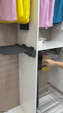Side Mounted Pull-Out Pants Rack | Organizer for Wardrobe & Cabinet | AE Luxury Home