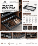 Sliding Shoe Rack | Organizer for Wardrobe & Cabinet | AE Luxury Home