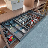 Sliding Trouser Rack with Jewelry Tray | Organizer for Wardrobe & Cabinet | AE Luxury Home