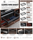 Sliding Wire Basket | Organizer for Wardrobe & Cabinet | AE Luxury Home