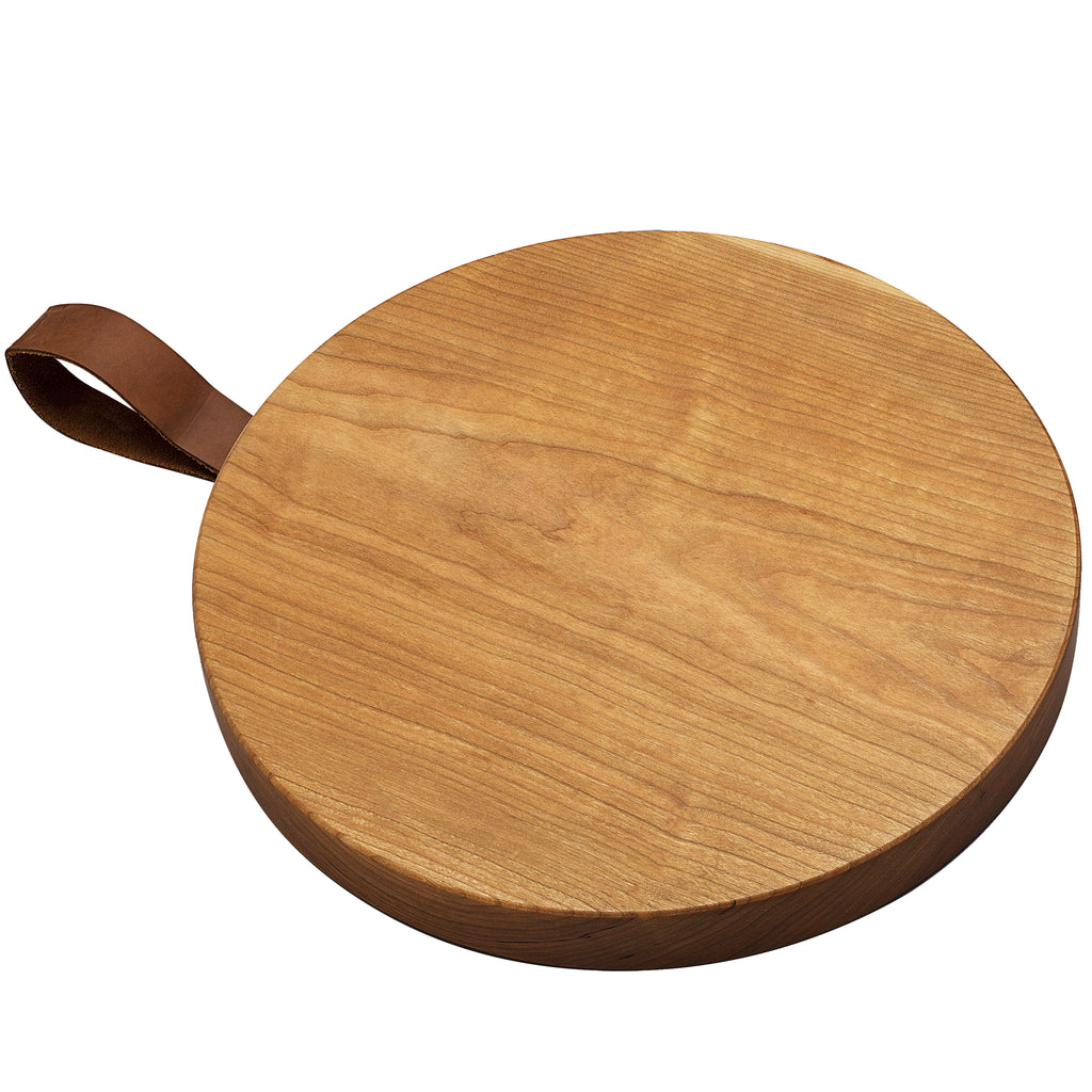 Cherry Wood Cutting Board With Handle, Cherry Serving Board
