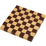 Chess Board Walnut & Maple Solid Wood End Grain Handmade 16" x 16" x 1.5"