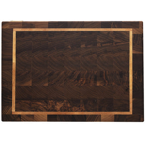 Thomas Cutting Board Walnut & Maple Wood End Grain Handmade