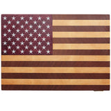 Patriot Cutting Board USA Flag Mahogany, Maple, Epoxy Wood End Grain Handmade