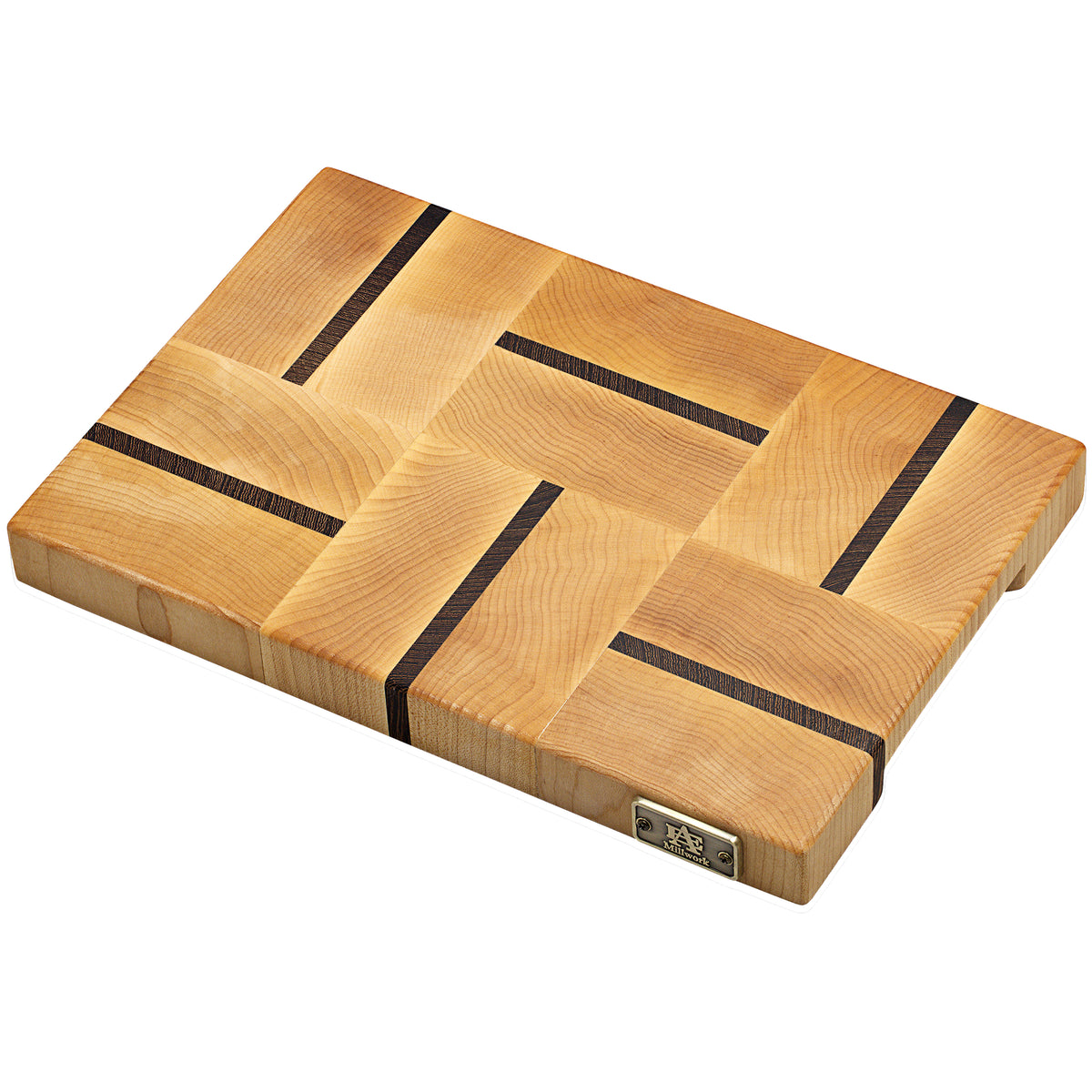 Della Cutting Board Maple & Wenge Wood End Grain at A & E Luxury Home